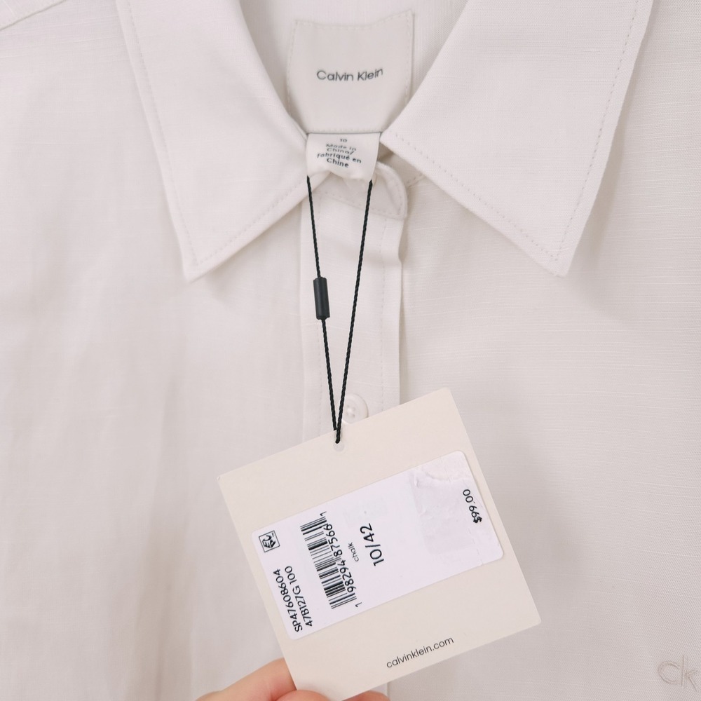 Calvin Klein Button Up Collared Short Sleeve Shir… - image 3